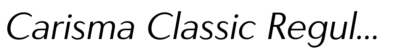 Carisma Classic Regular Oblique